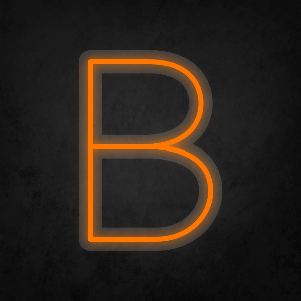 LED Neon Sign - Alphabet - B Small