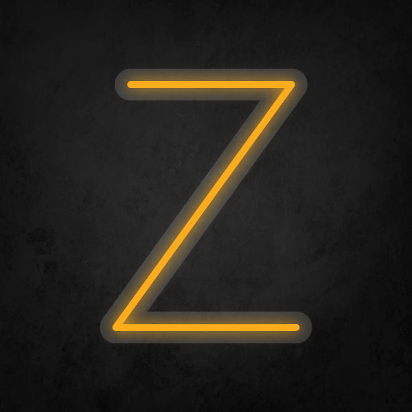 LED Neon Sign - Alphabet - Z Small