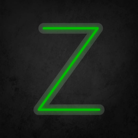 LED Neon Sign - Alphabet - Z Small