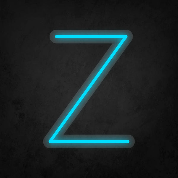 LED Neon Sign - Alphabet - Z Small