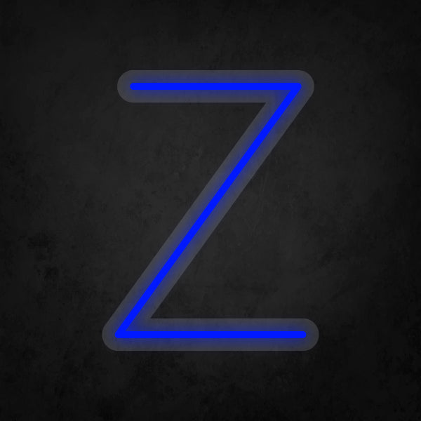 LED Neon Sign - Alphabet - Z Small