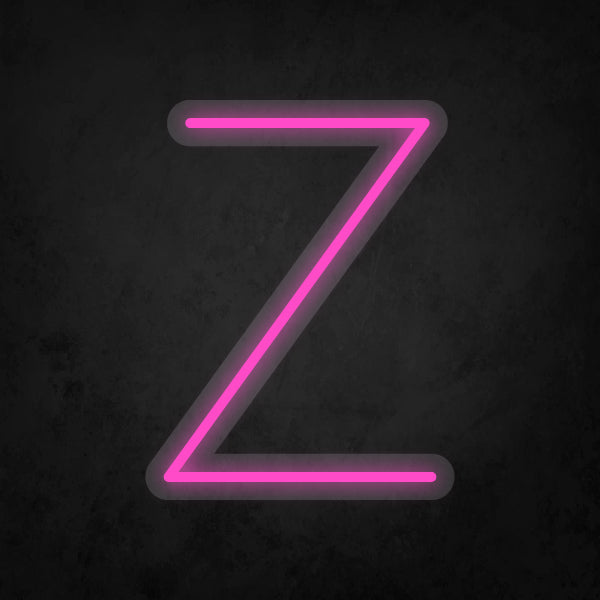LED Neon Sign - Alphabet - Z Small