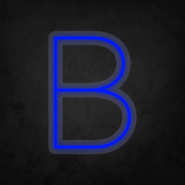 LED Neon Sign - Alphabet - B Small