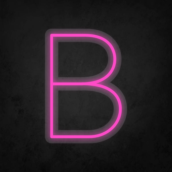 LED Neon Sign - Alphabet - B Small