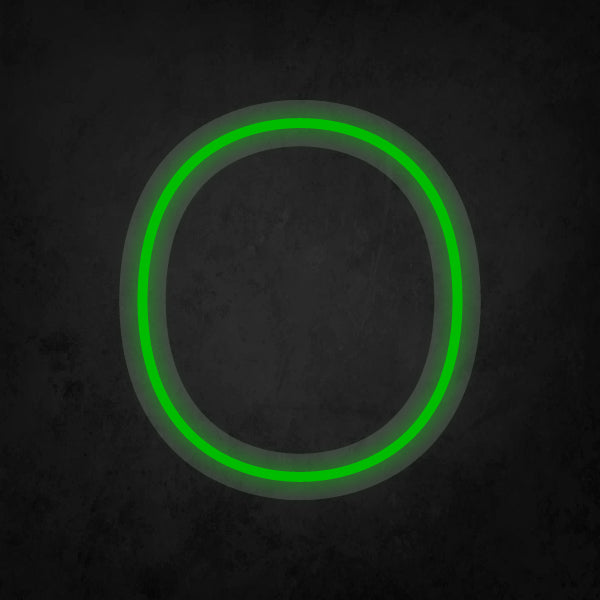 LED Neon Sign - Alphabet - O Small