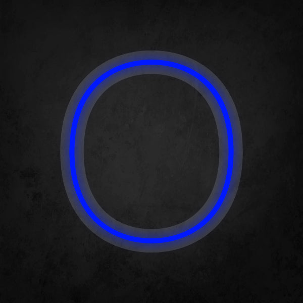 LED Neon Sign - Alphabet - O Small
