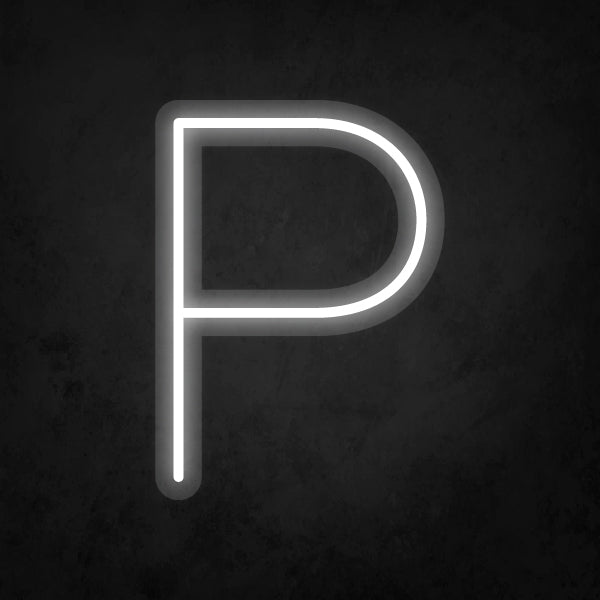 LED Neon Sign - Alphabet - P Small