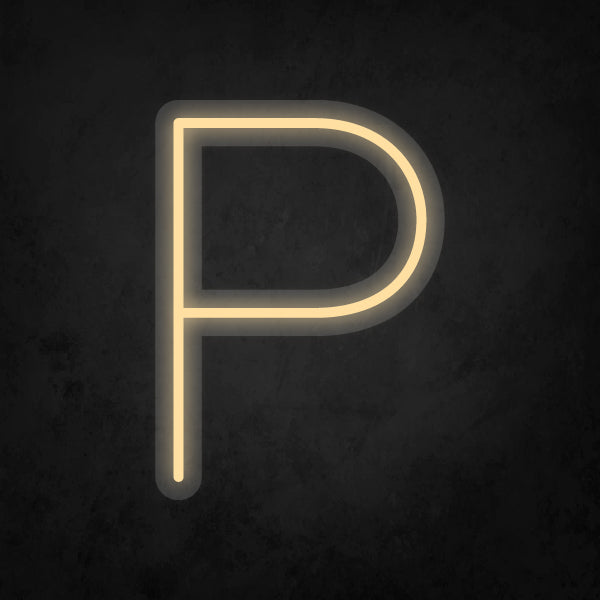 LED Neon Sign - Alphabet - P Small