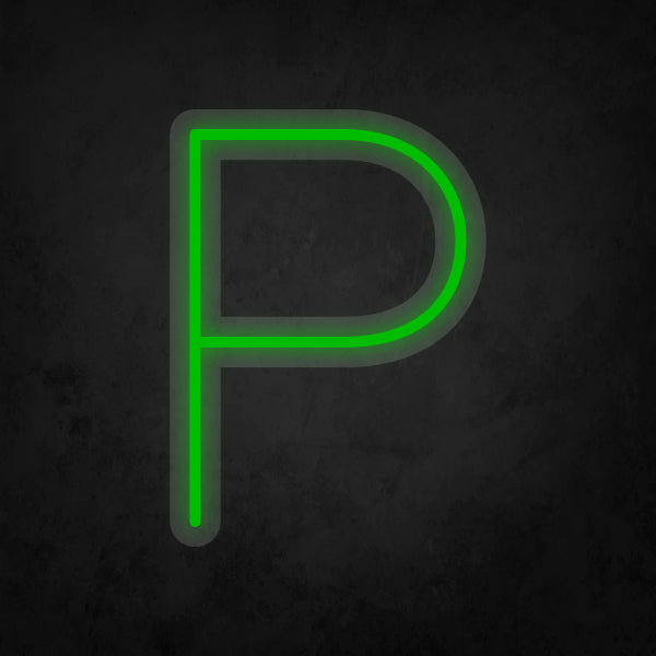 LED Neon Sign - Alphabet - P Small