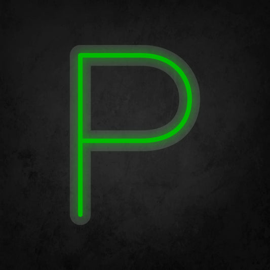 LED Neon Sign - Alphabet - P Small
