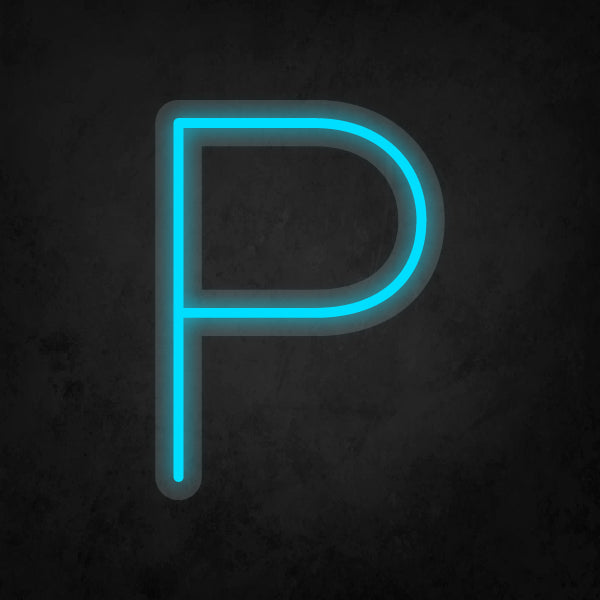 LED Neon Sign - Alphabet - P Small