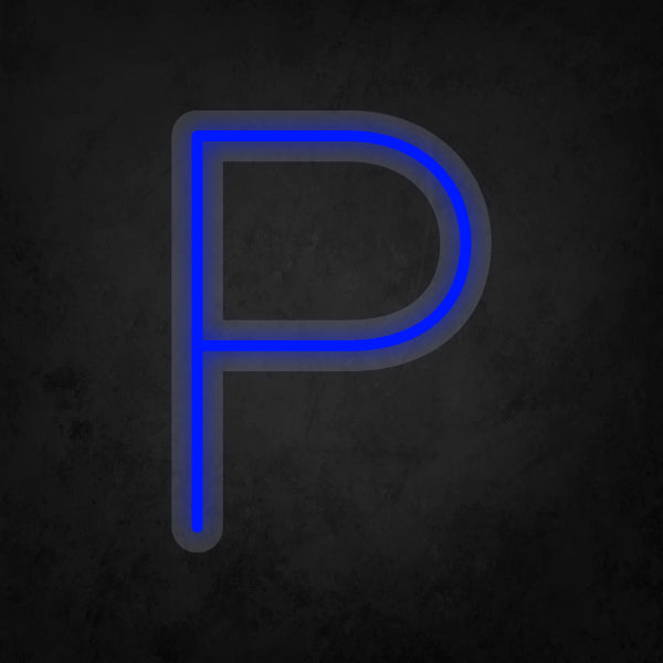 LED Neon Sign - Alphabet - P Small