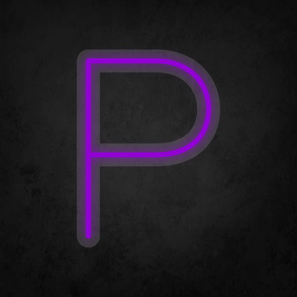 LED Neon Sign - Alphabet - P Small
