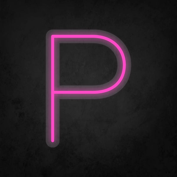 LED Neon Sign - Alphabet - P Small