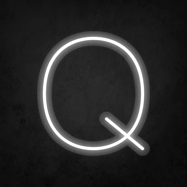 LED Neon Sign - Alphabet - Q Small