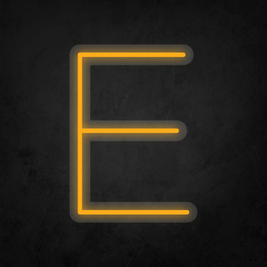 LED Neon Sign - Alphabet - E Small