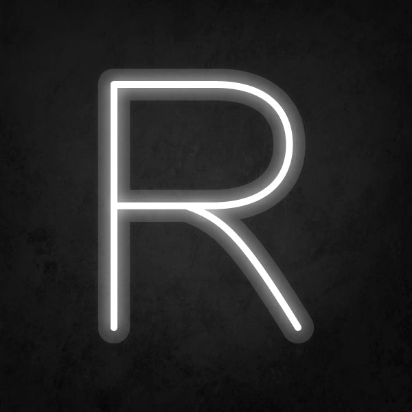 LED Neon Sign - Alphabet - R Small