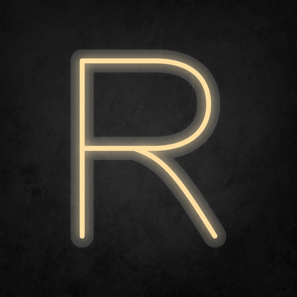 LED Neon Sign - Alphabet - R Small