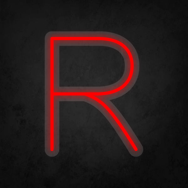 LED Neon Sign - Alphabet - R Small