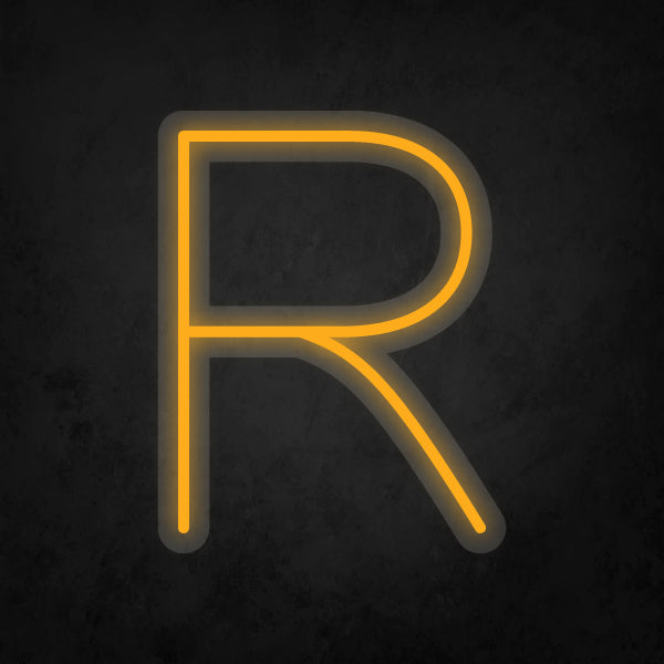 LED Neon Sign - Alphabet - R Small