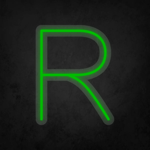 LED Neon Sign - Alphabet - R Small
