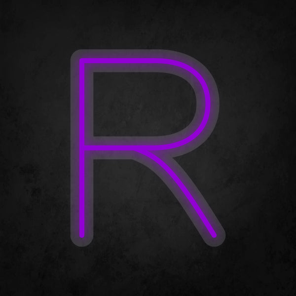 LED Neon Sign - Alphabet - R Small