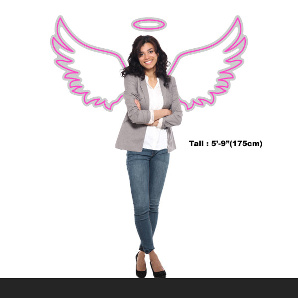 LED Neon Sign - Angel Wings Small