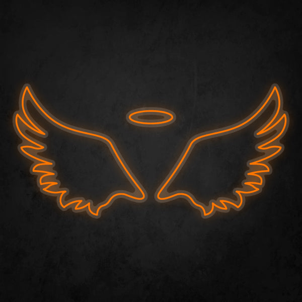 LED Neon Sign - Angel Wings Small
