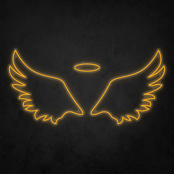LED Neon Sign - Angel Wings Small