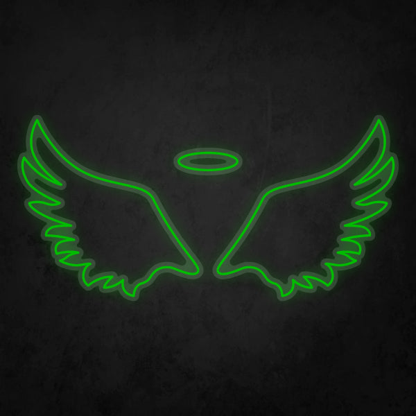 LED Neon Sign - Angel Wings Small
