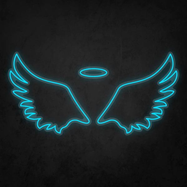 LED Neon Sign - Angel Wings Small