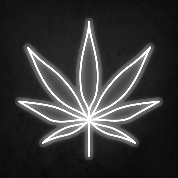 LED Neon Sign - Cannabis Leaf