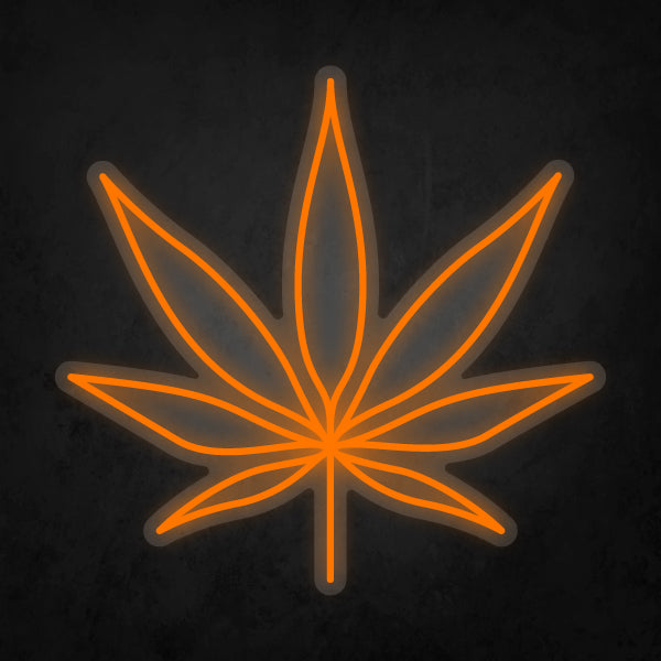 LED Neon Sign - Cannabis Leaf