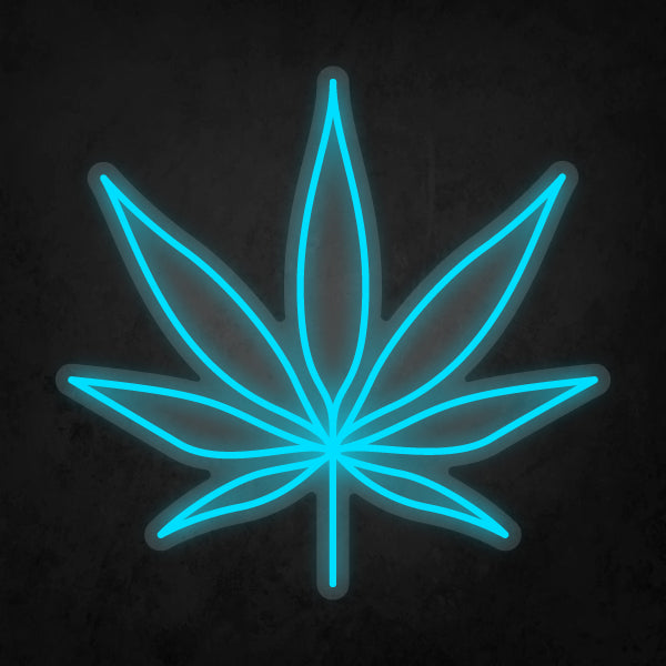 LED Neon Sign - Cannabis Leaf