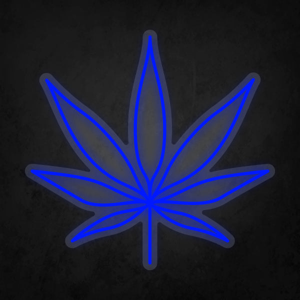 LED Neon Sign - Cannabis Leaf