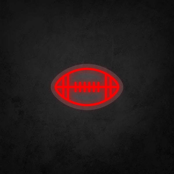 LED Neon Sign - Football X Small