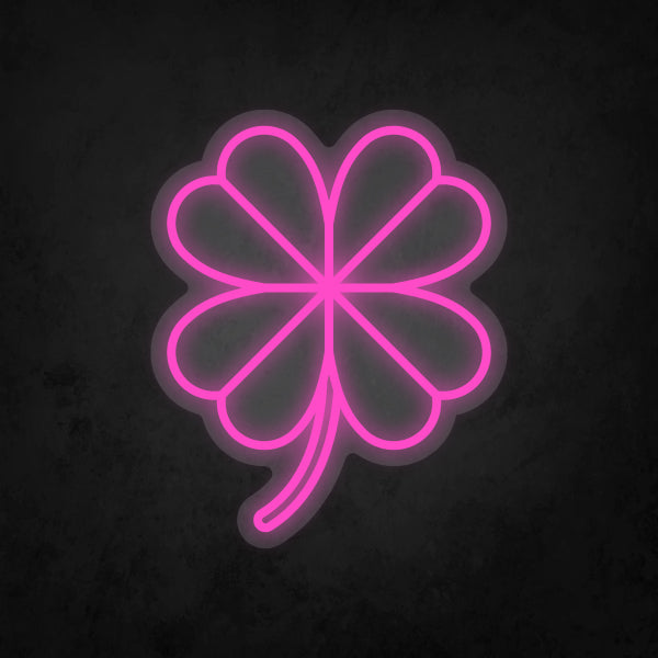 LED Neon Sign - Four Leaf Clover