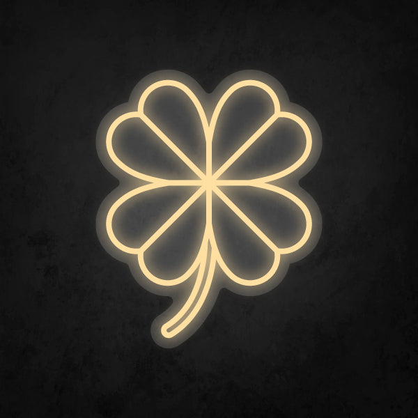 LED Neon Sign - Four Leaf Clover