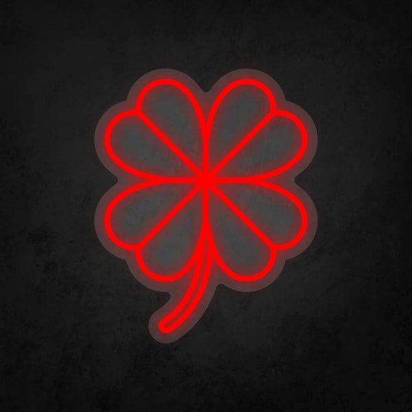 LED Neon Sign - Four Leaf Clover