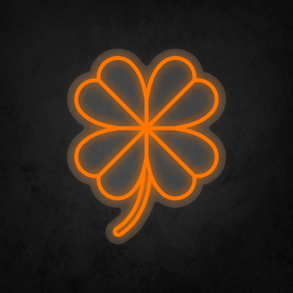 LED Neon Sign - Four Leaf Clover