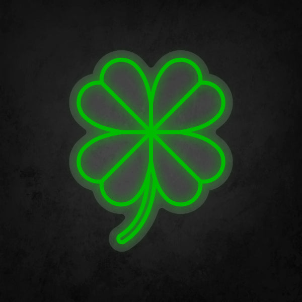 LED Neon Sign - Four Leaf Clover