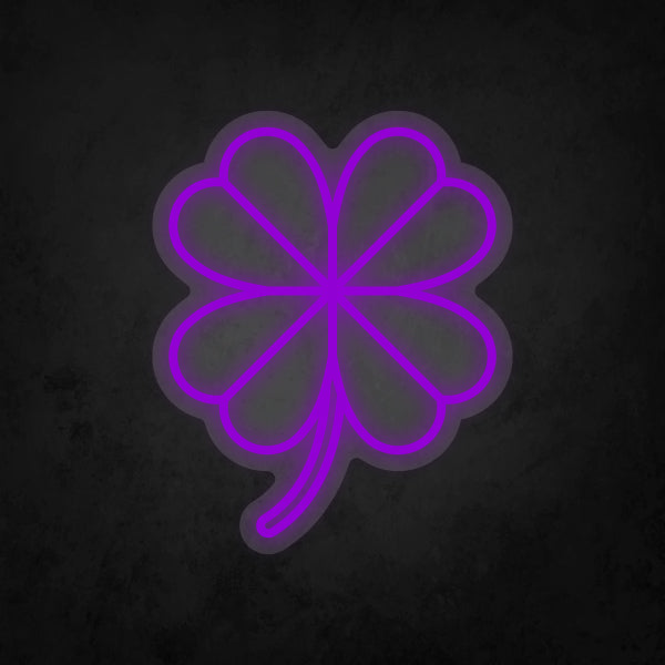 LED Neon Sign - Four Leaf Clover
