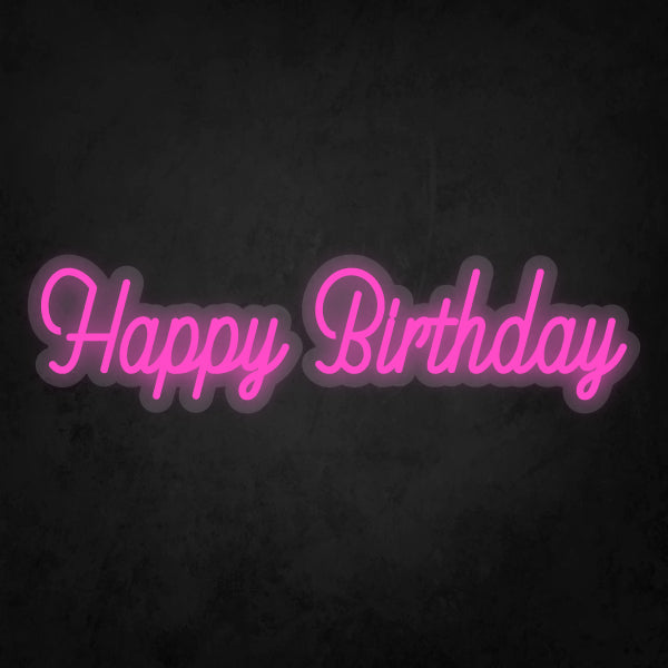 LED Neon Sign - Happy Birthday Small