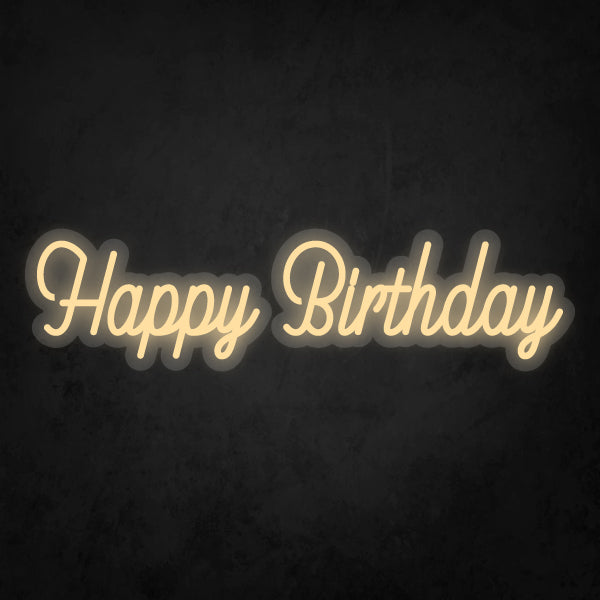 LED Neon Sign - Happy Birthday Small