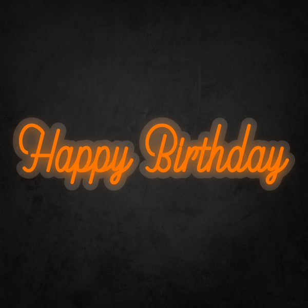 LED Neon Sign - Happy Birthday Small