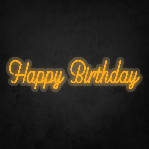 LED Neon Sign - Happy Birthday Small