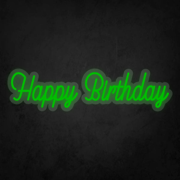 LED Neon Sign - Happy Birthday Small