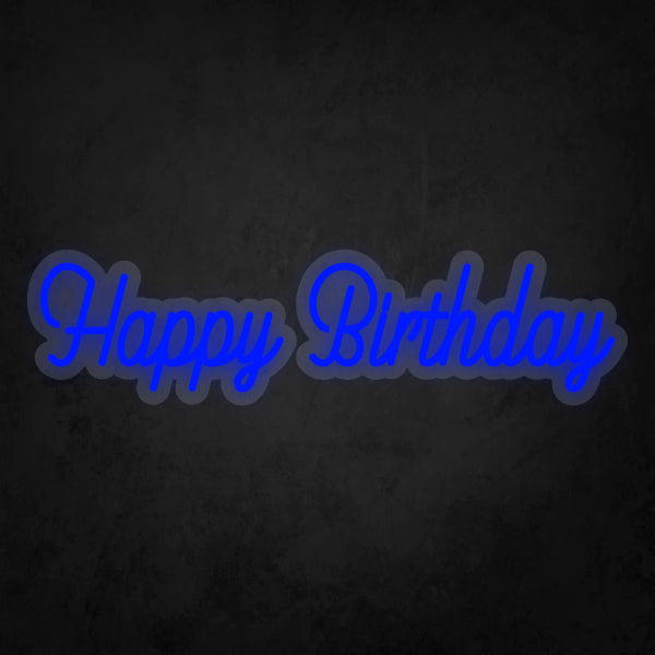 LED Neon Sign - Happy Birthday Small