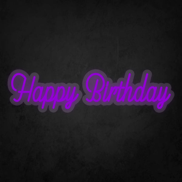 LED Neon Sign - Happy Birthday Small