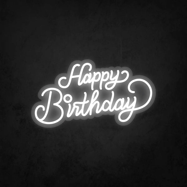 LED Neon Sign - Happy Birthday Small